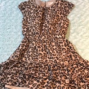 Crazy 8 leopard ruffle dress